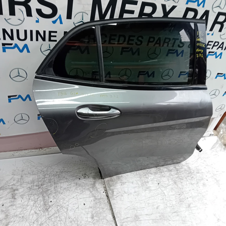 MERCEDES BENZ GLA X156 DRIVER REAR DOOR OSR 2014-19 GREY COMPLETE FMD271