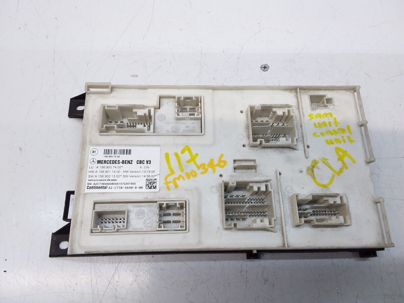 Mercedes CLA W117 SAM Signal Control Module Unit A1569007402 FM00346 