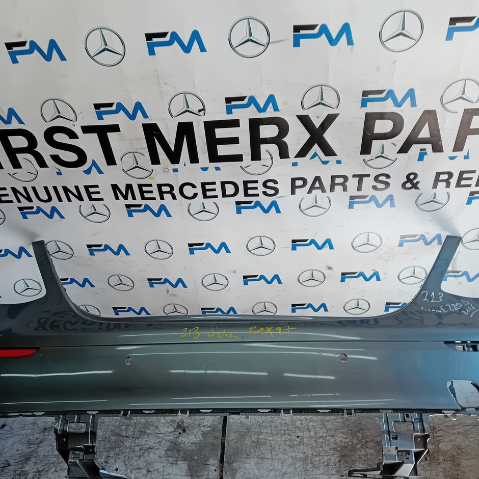 MERCEDES BENZ E-CLASS W213 SALOON GREY REAR BUMPER 2016 ON A2138850025 FMX97