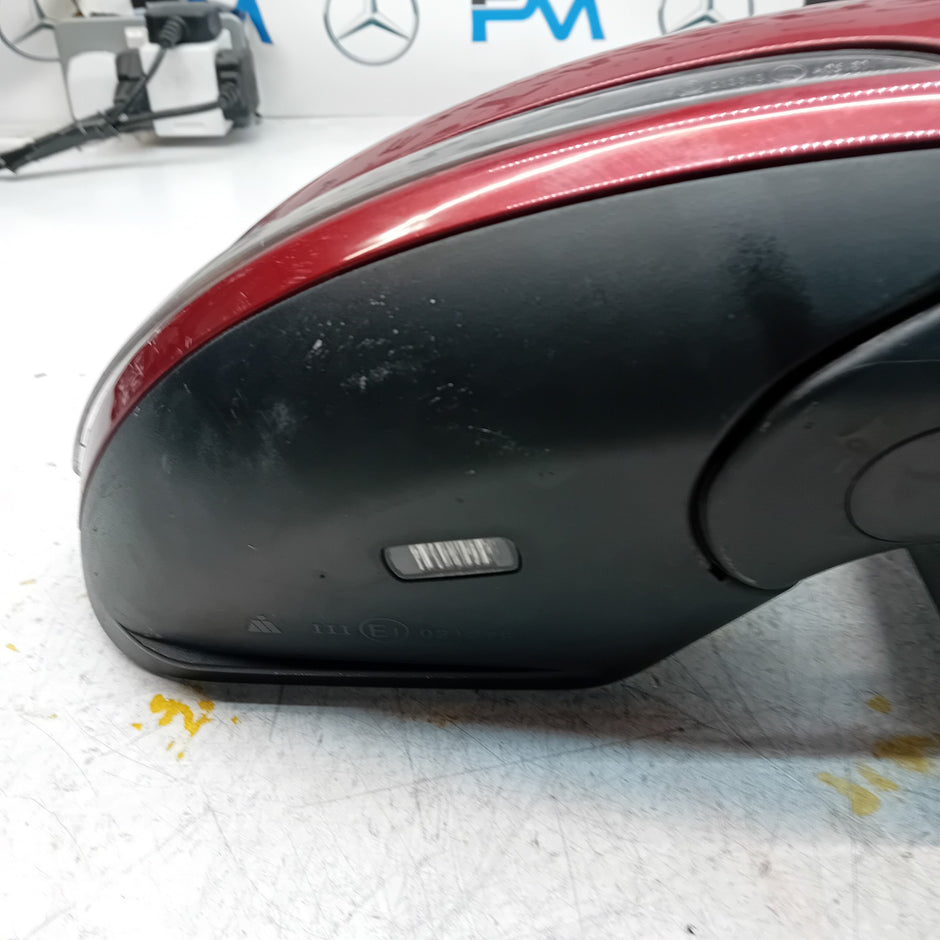 MERCEDES C-CLASS  W205 DRIVER SIDE WING MIRROR A2058102016 RED PL FMM40