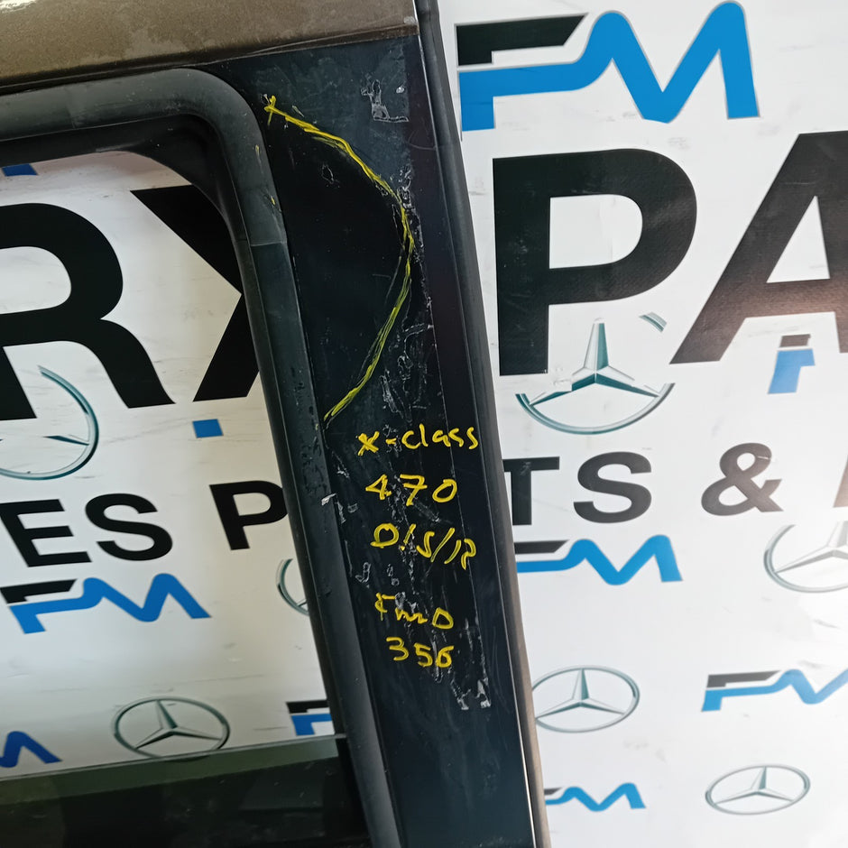 MERCEDES BENZ X-CLASS W470 DRIVER REAR DOOR OSR BROWN COMPLETE FMD356