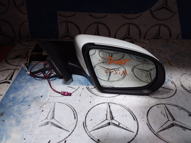 MERCEDES C CLASS S205 2017 MIRROR POWER FOLD DRIVER SIDE RIGHT A205810440 WHITE