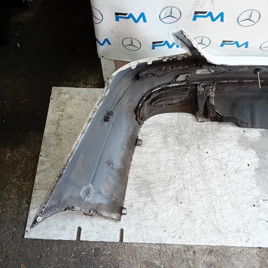 MERCEDES BENZ E-CLASS W213 SLN REAR BUMPER A2138850022 2016 WHITE FMX171