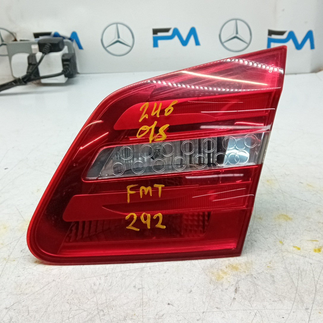 MERCEDES B-CLASS W246 DRIVER RIGHT INNER REAR TAIL LIGHT A2469066400 2012 FMT292