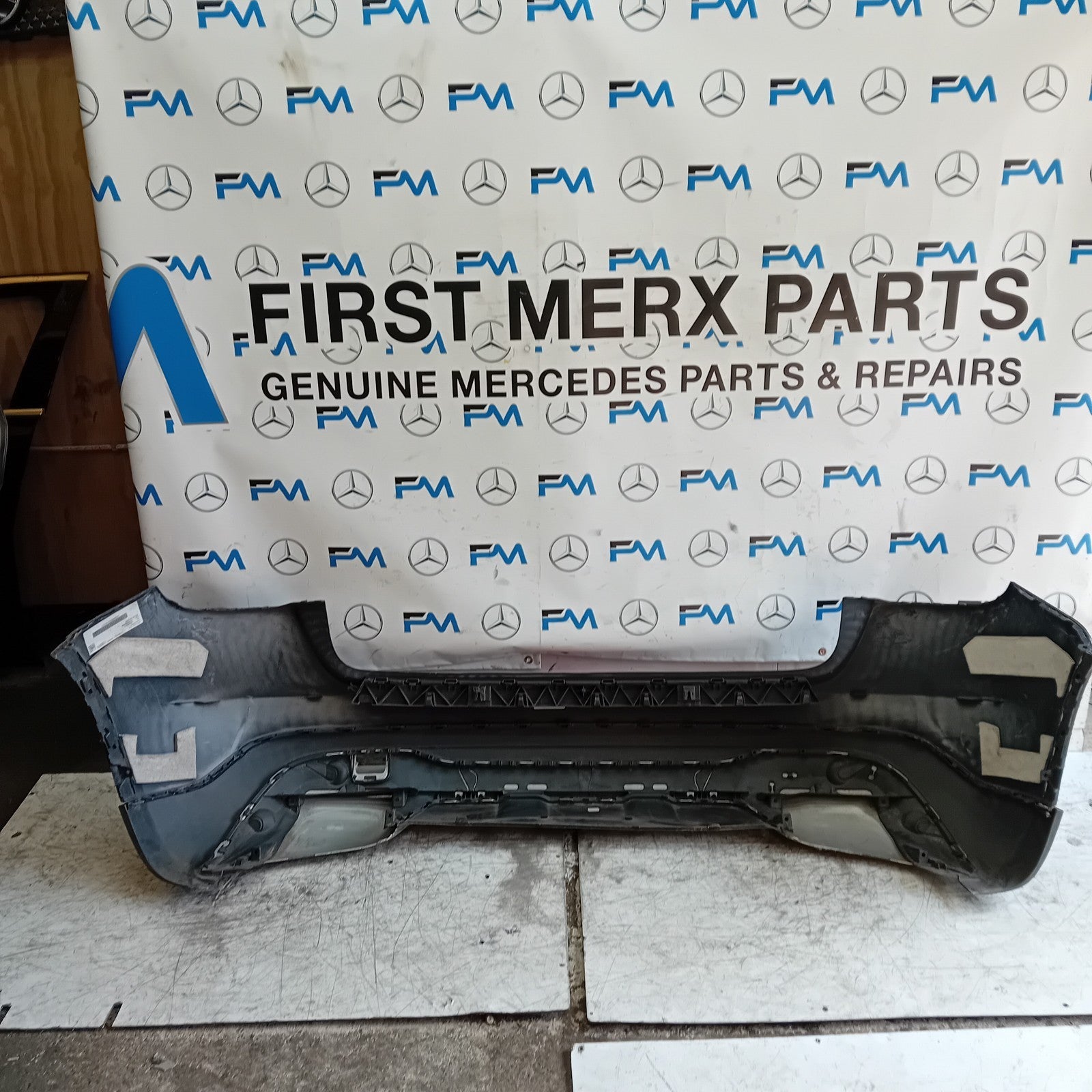 MERCEDES BENZ GLA W156 REAR BUMPER BLUE 2013-19 ON A1568802540 COMPLETE FMX122