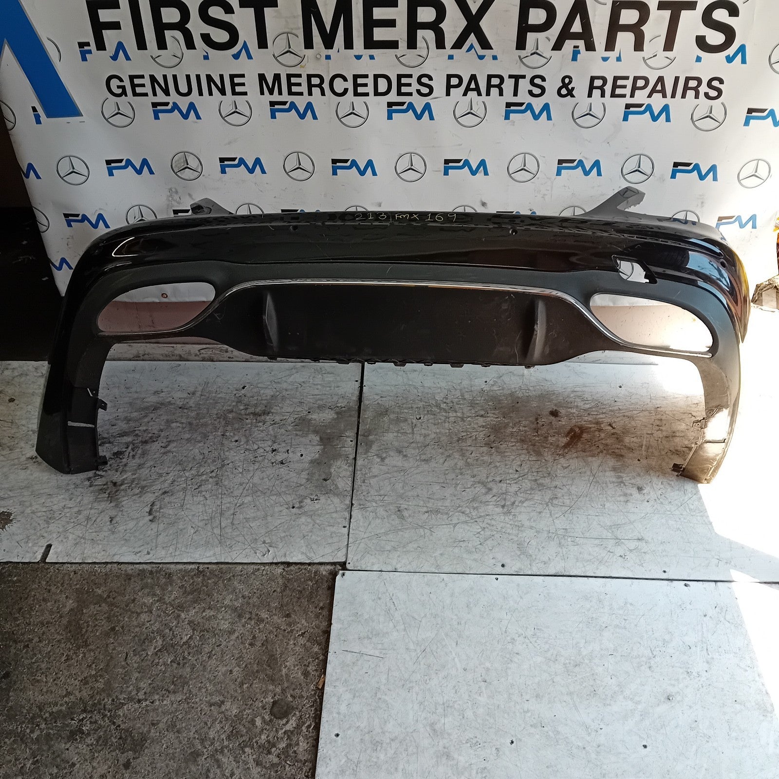 MERCEDES BENZ E-CLASS W213 REAR BUMPER A2138850001 2018 BROWN FMX169