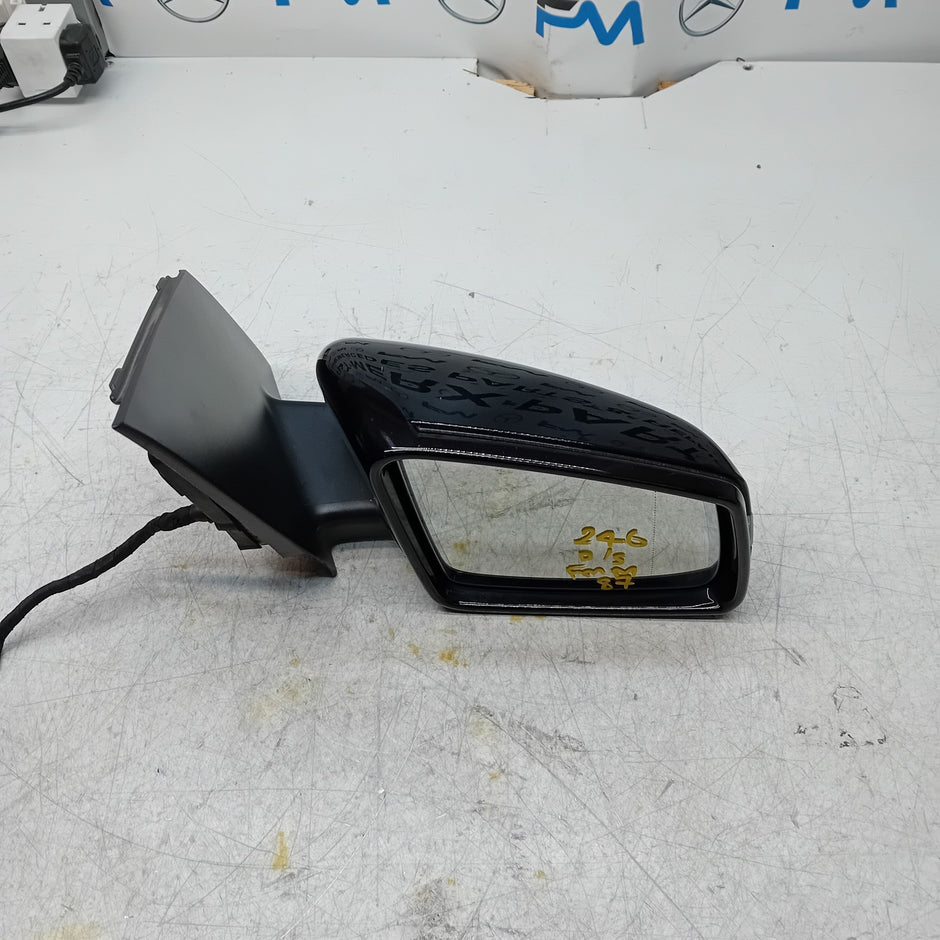 MERCEDES BENZ B-CLASS W246 DRIVER WING MIRROR OS BLACK  FMM87