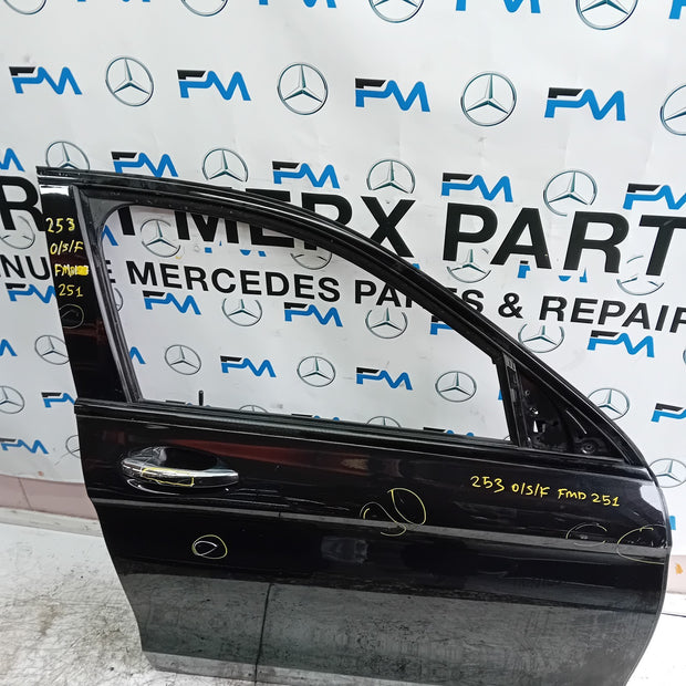 MERCEDES GLC X253 DRIVER FRONT DOOR OSF BLACK 2016 ON COMPLETE FMD251