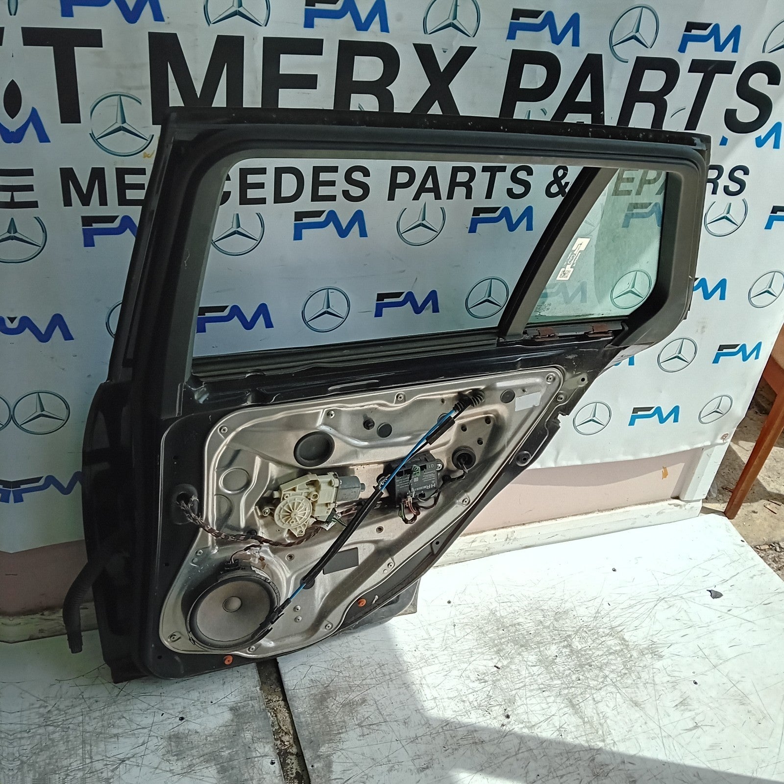 MERCEDES A-CLASS W177 PASSENGER REAR DOOR NSR GREY 2018 ON COMPLETE FMD434