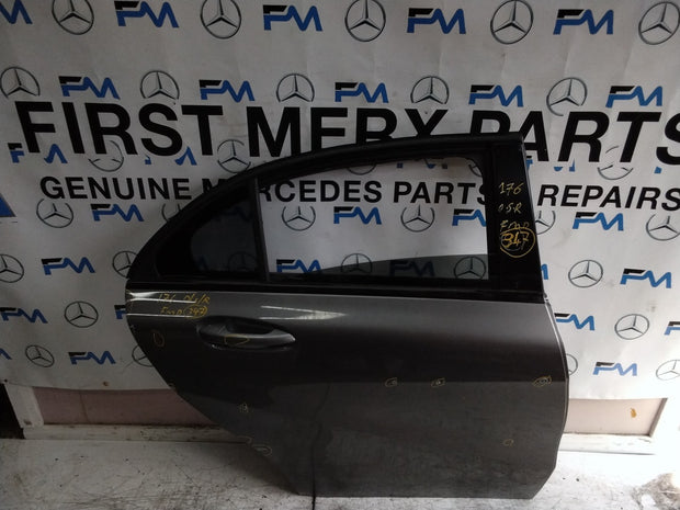 MERCEDES A-CLASS W176 DRIVER REAR DOOR OSR GREY 2012-18 COMPLETE FMD347