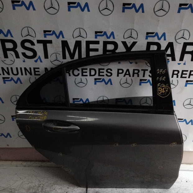 MERCEDES A-CLASS W176 DRIVER REAR DOOR OSR GREY 2012-18 COMPLETE FMD347