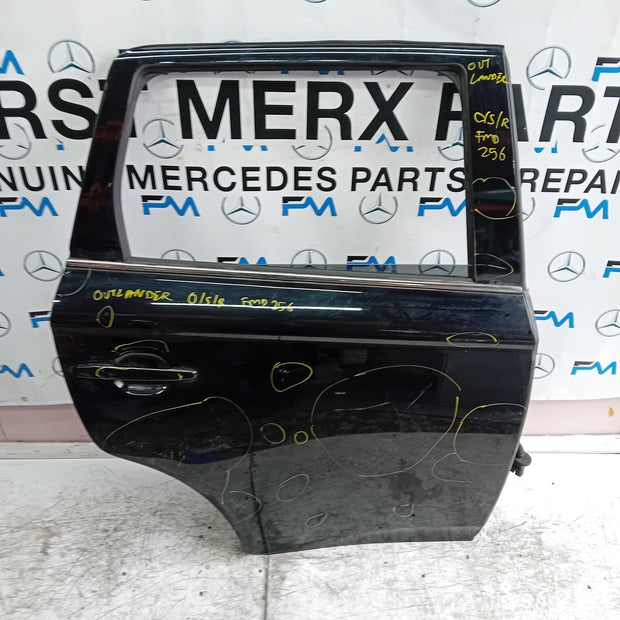 MITSUBISHI OUTLANDER MK3 DRIVER SIDE REAR DOOR OSR 2013 BLACK FMD256