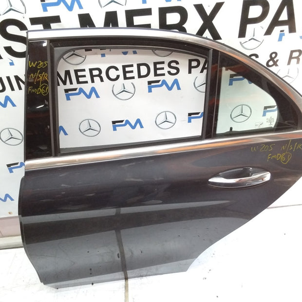 MERCEDES  BENZ  C-CLASS W205 PASSENGER SIDE REAR DOOR N/S/R COMPLETE GREY FMD61