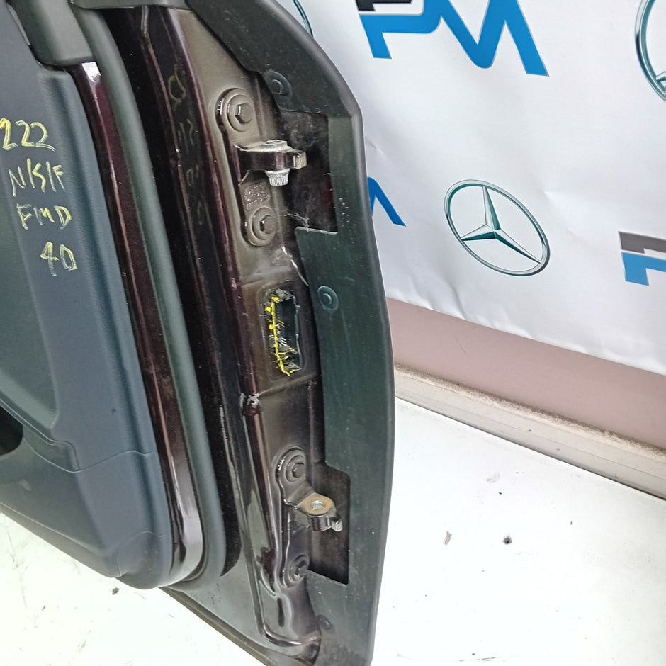 MERCEDES BENZ S-CLASS W222 PASSENGER SIDE FRONT DOOR N/S/F COMPLETE BROWN FMD40