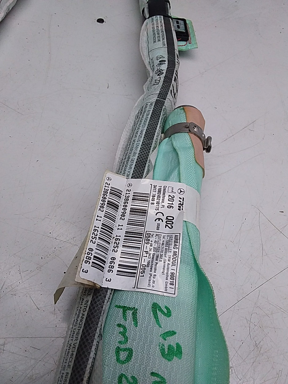 MERCEDES E-CLS W213 SLN CURTAIN ROOF AIRBAG LEFTPASSENGERSIDE A2138600902 FMR222