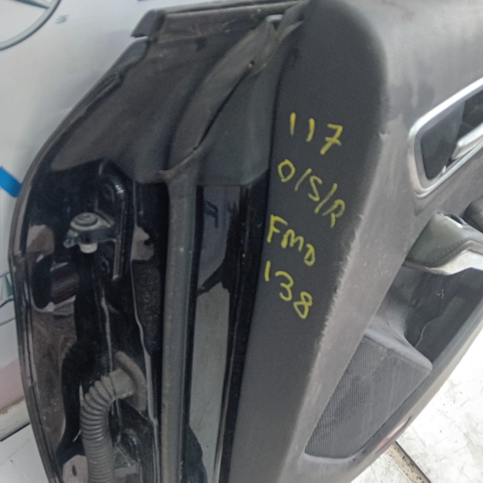 MERCEDES BENZ CLA W117 DRIVER SIDE REAR DOOR O/S/R BLACK COMPLETE FMD138