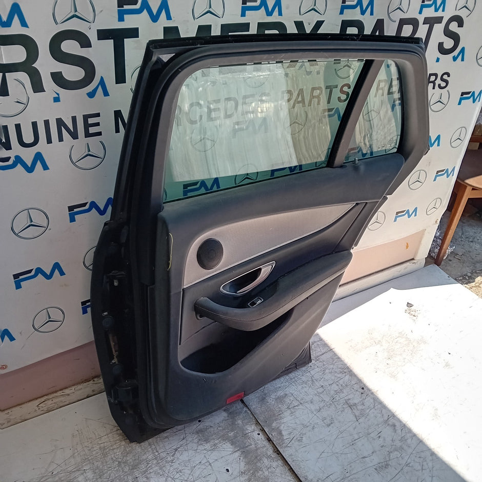 MERCEDES E-CLASS S213 EST DRIVER REAR DOOR OSR BLACK 2016 ON COMPLETE FMD452