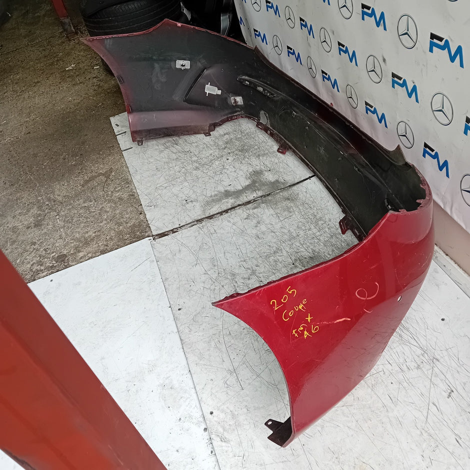 MERCEDES BENZ C-CLASS C205 CP REAR BUMPER 2014 RED FMX46