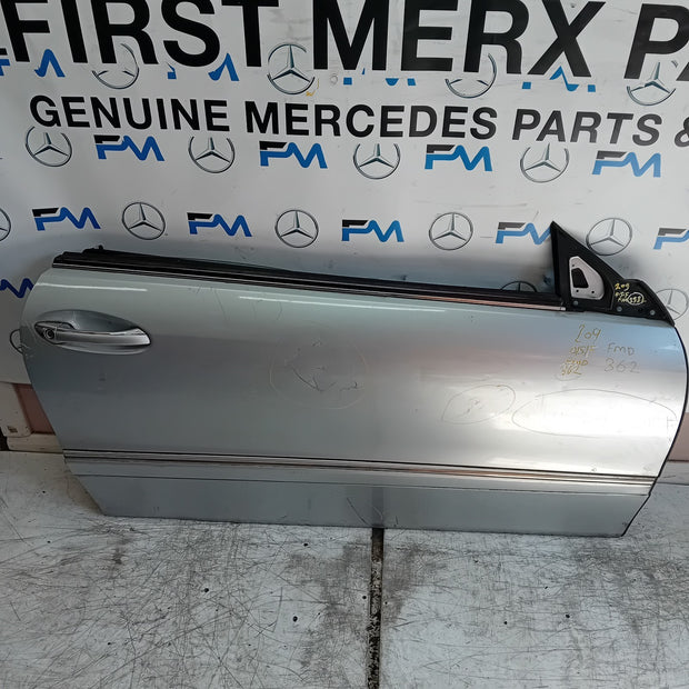 MERCEDES BENZ CLK C209 CP DRIVER FRONT DOOR OSF 2002-09 SILVER COMPLETE FMD362