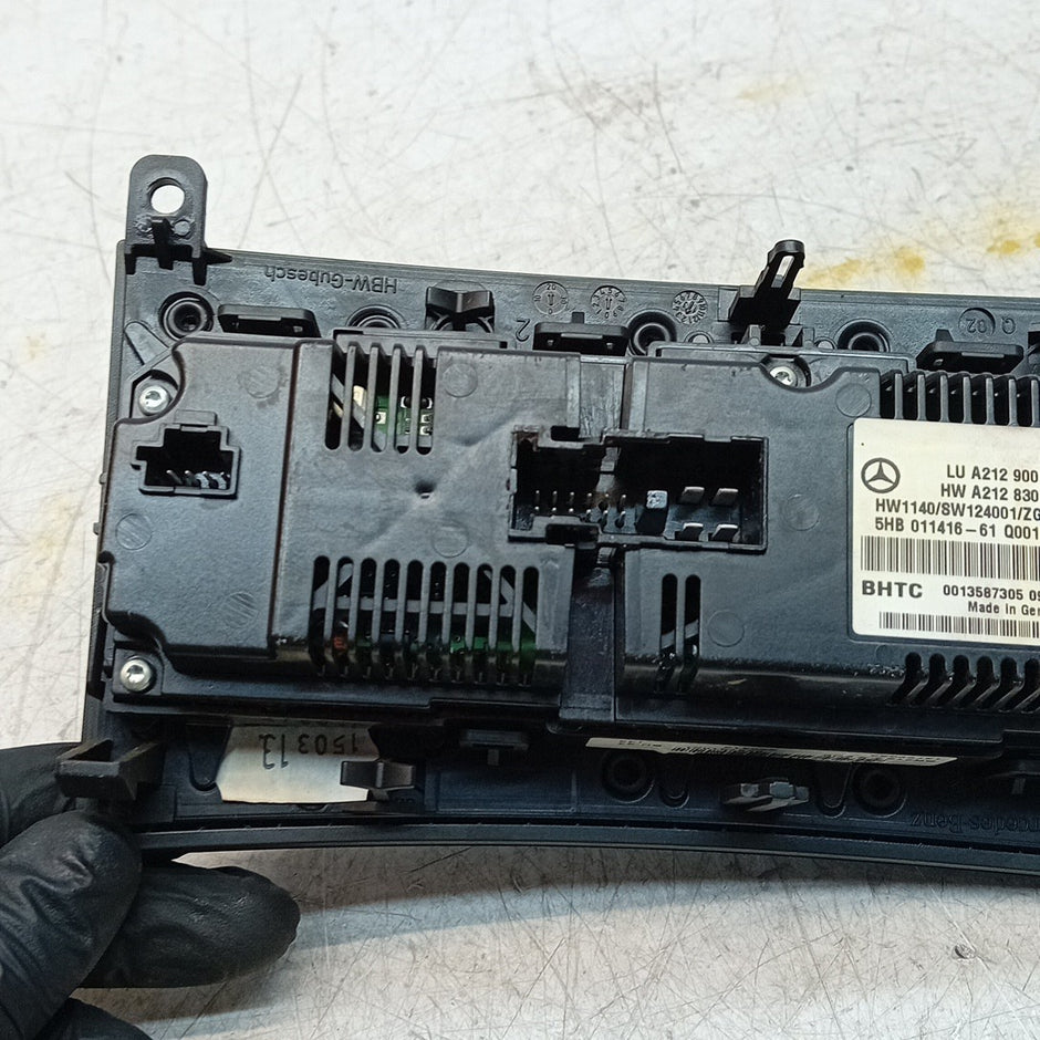 MERCEDES E-CLASS W207 W212 CLIMATE CONTROL PANEL A2129005018 2016 FM001535
