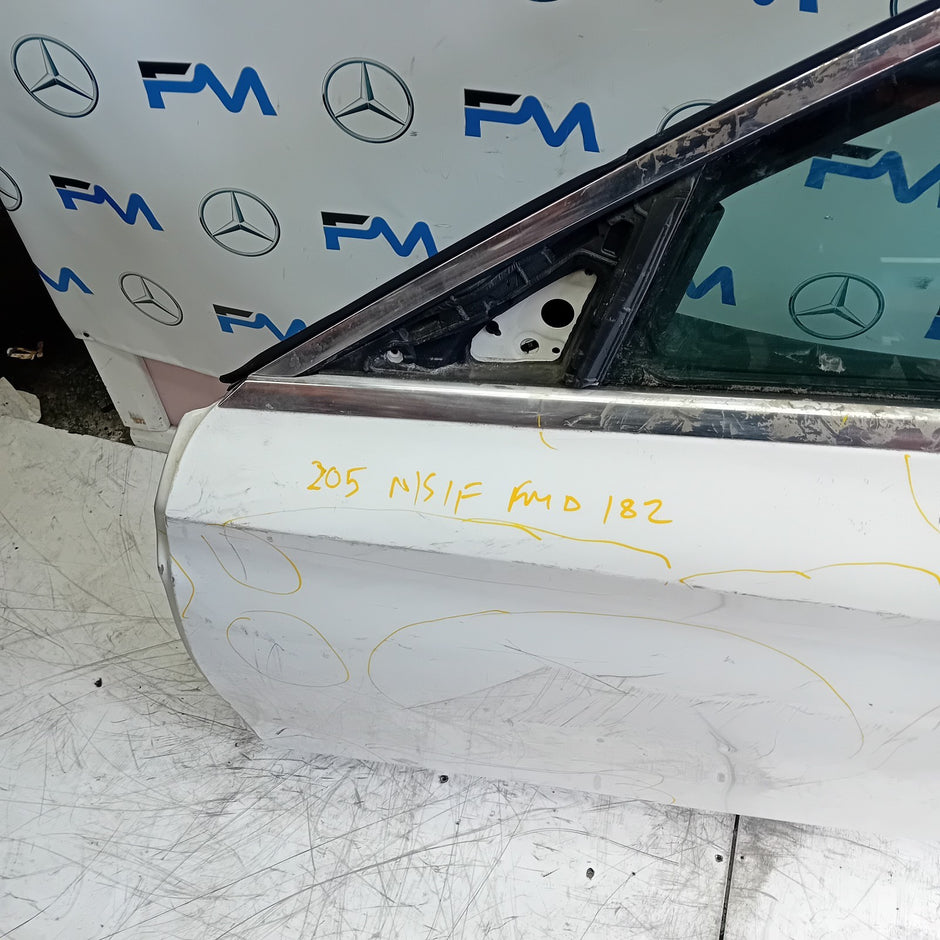 MERDEDES A-CLASS W177 DRIVER SIDE FRONT DOOR OSF WHITE 2018 ON COMPLETE FMD182