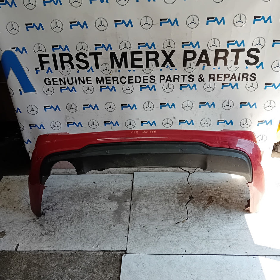 MERCEDES BENZ C-CLASS W204  REAR BUMPER A2048854238 2016 RED  FMX165