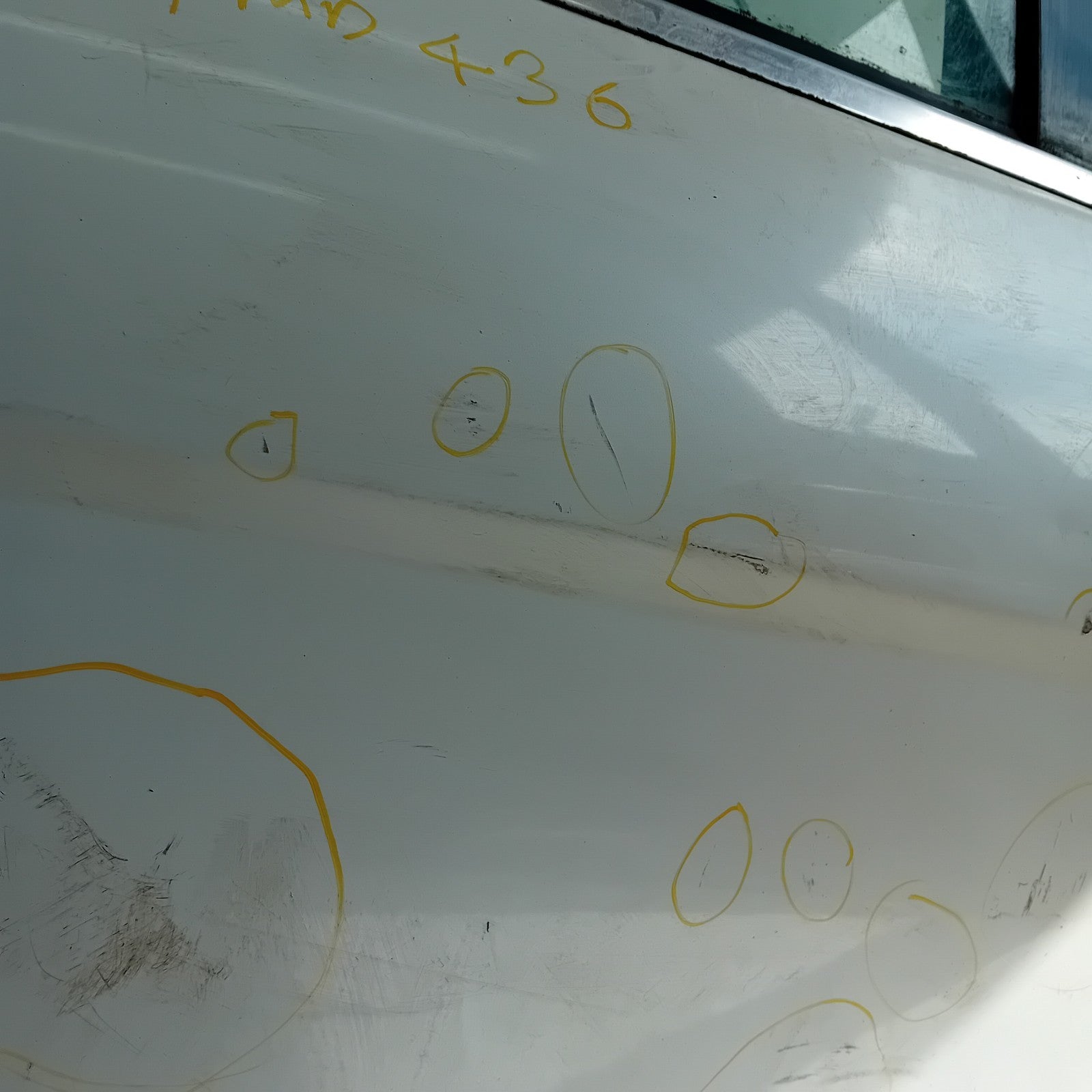 MERCEDES C-CLASS W204 SLN DRIVER REAR DOOR OSR WHITE COMPLETE 2009-2014 FMD436