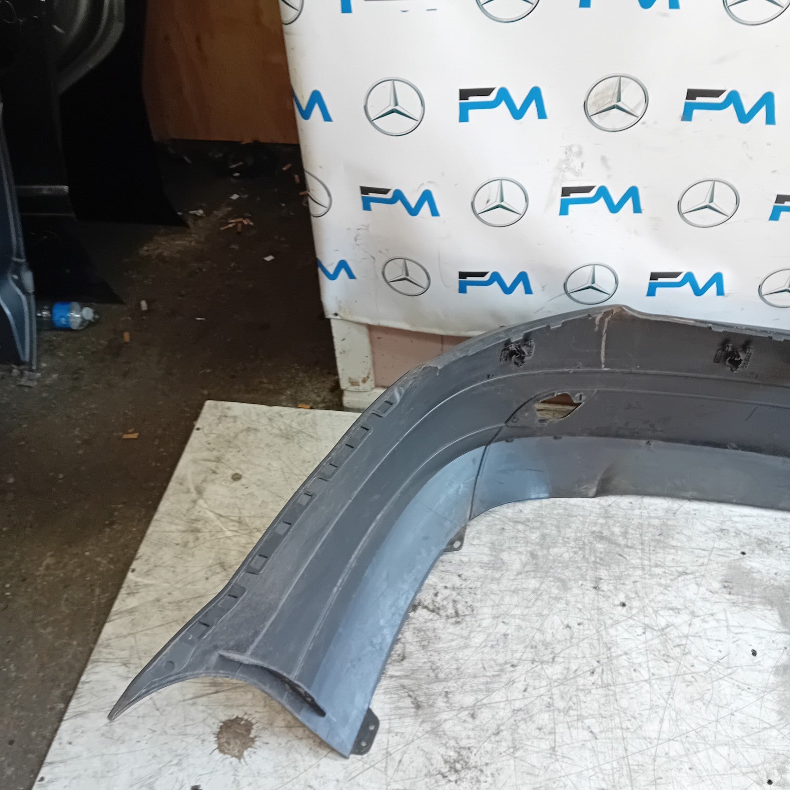 MERCEDES BENZ C-CLASS W204  REAR BUMPER A2048850438 2016 GREY  FMX164