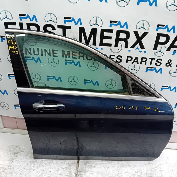 MERCEDES BENZ C-CLASS W205 DRIVER SIDE FRONT DOOR O/S/F  BLUE FMD132