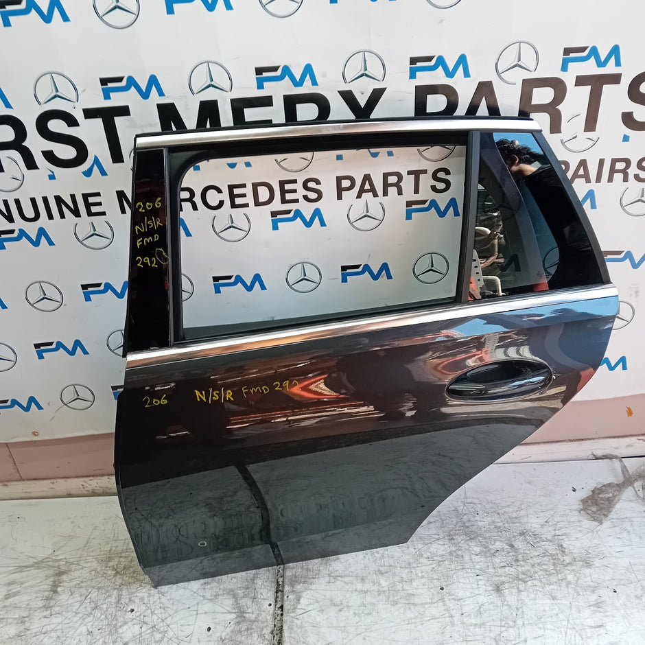 MERCEDES C-CLASS W206 EST PASSENGER REAR DOOR NSR BLACK 2017-20 COMPLETE FMD292