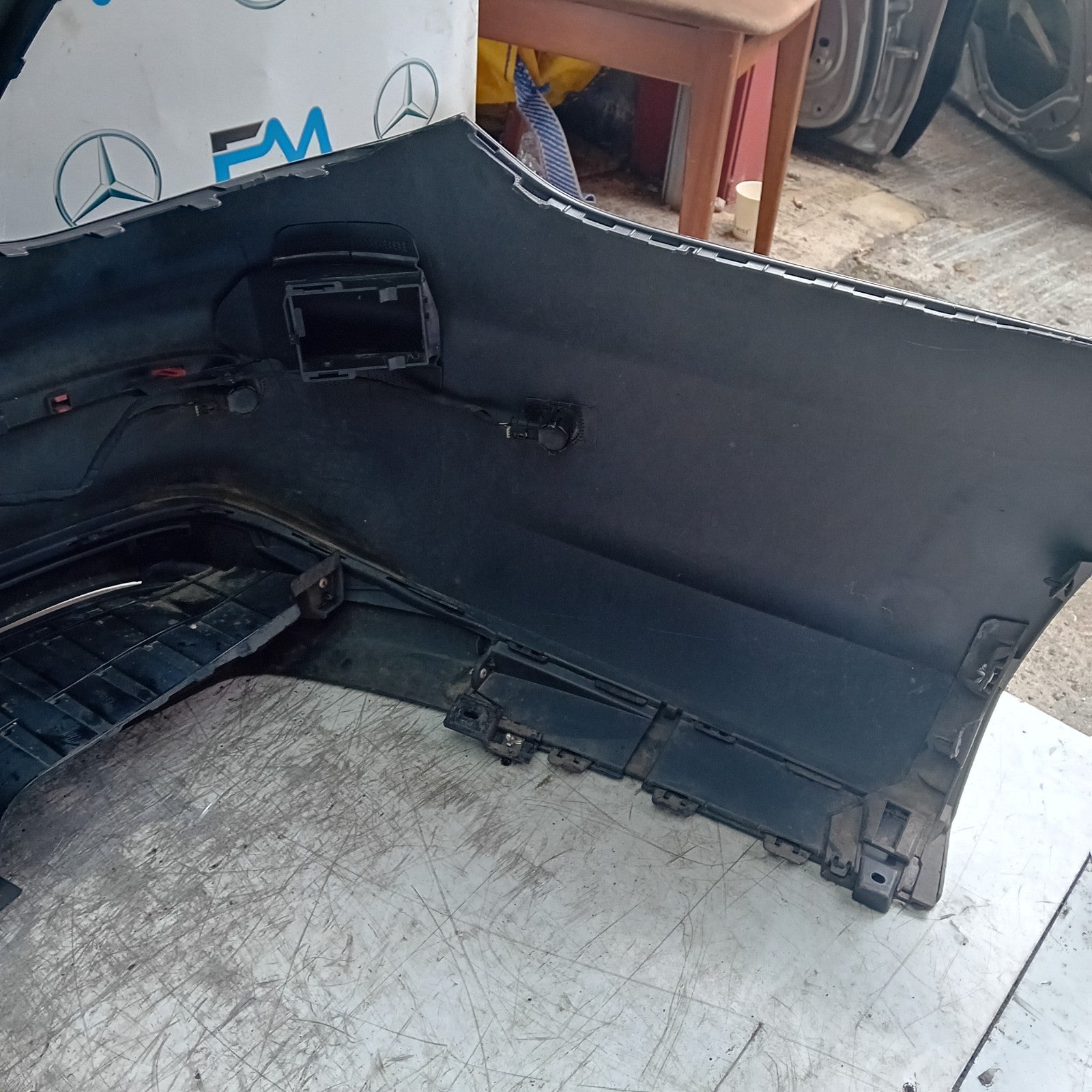 MERCEDES BENZ E-CLASS W213 SALOON REAR BUMPER BLACK 2016 ON A2138850001 FMX76