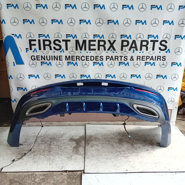 MERCEDES BENZ C-CLASS W205 COUPE REAR BUMPER 2015 BLUE FMX56