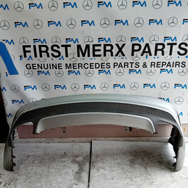 MERCEDES BENZ CLA W117 REAR BUMPER SILVER 2013-19 A1178851065 FMX91