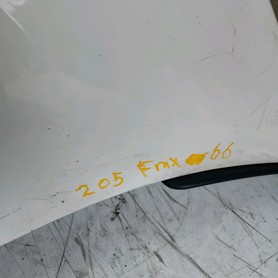 MERCEDES BENZ C-CLASS W205 COUPE REAR BUMPER 2014 WHITE COMPLETE FMX66