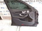 MERCEDES C-CLS W205 SLN PASSENGER FRONTDOOR NSF BLACK 2014-2021 COMPLETE FMD575