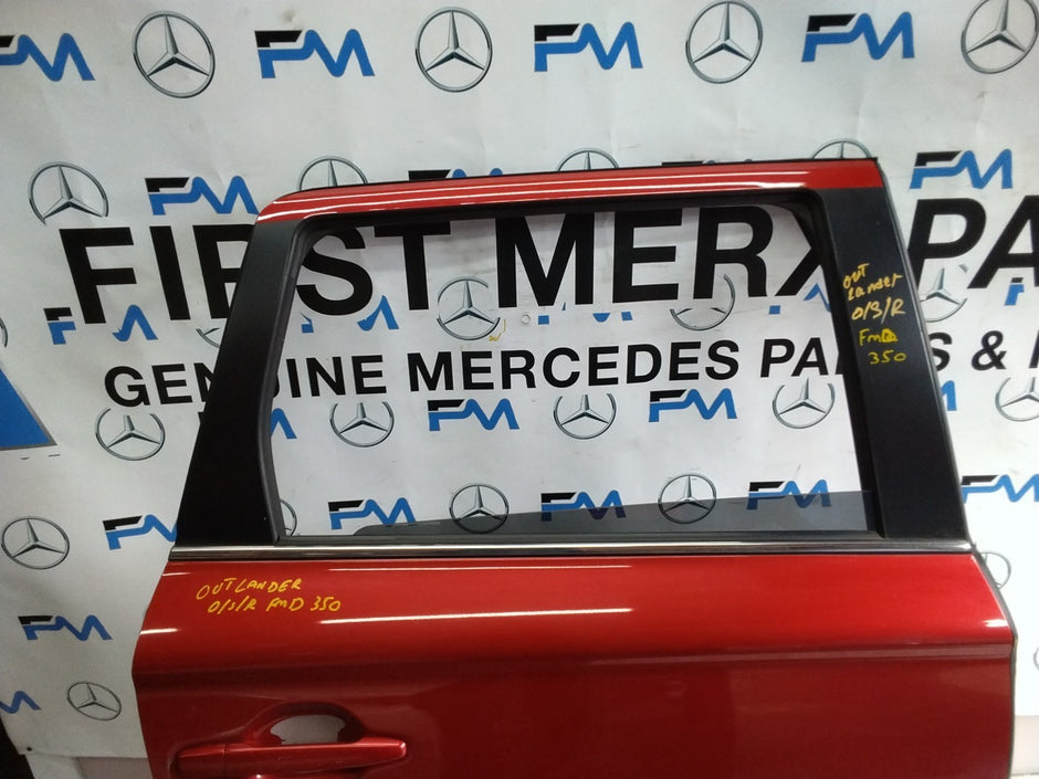 MITSUBISHI OUTLANDER MK3 DRIVER SIDE REAR DOOR OSR 2013 RED COMPLETE FMD350