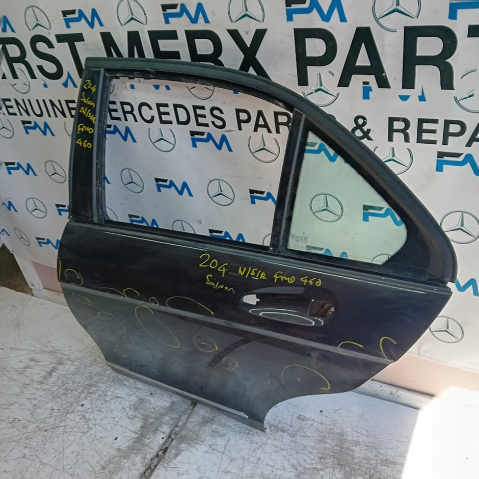 MERCEDES  BENZ  C-CLASS W204 SLN DRIVER REAR DOOR ISR BLUE 2008-14 FMD460