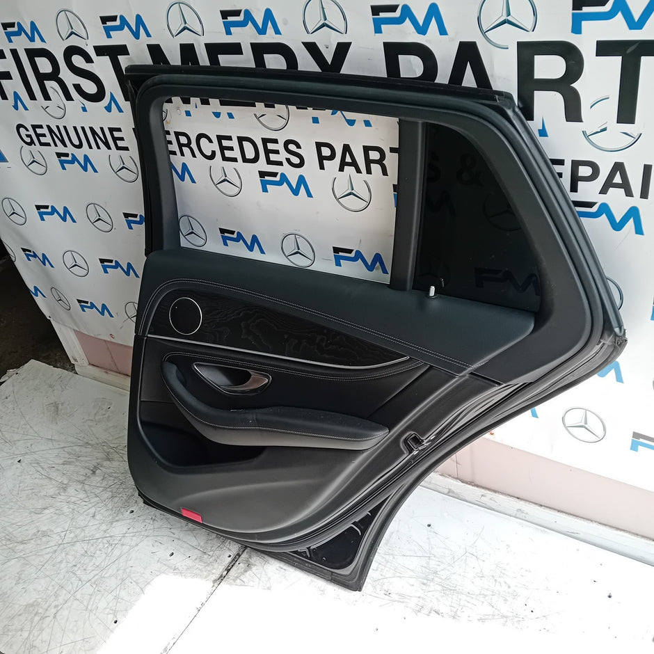 MERCEDES E-CLASS S213 ESTATE DRIVER REAR DOOR OSR BLACK 2016 ON COMPLETE FMD217