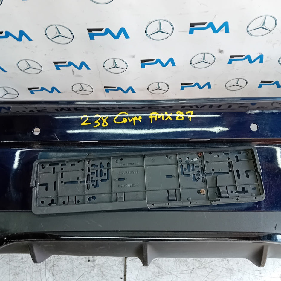 MERCEDES BENZ E-CLASS C238 COUPE REAR BUMPER BLUE 2016 ON FMX87