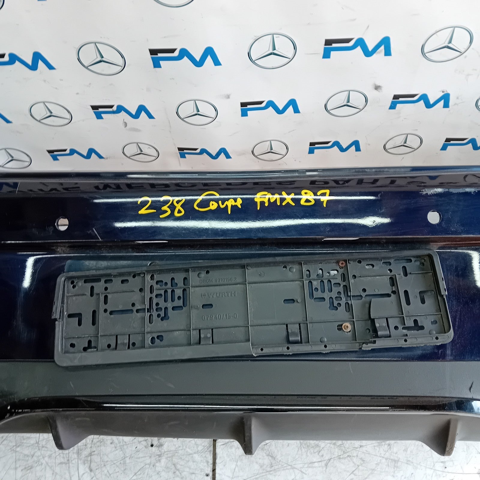 MERCEDES BENZ E-CLASS C238 COUPE REAR BUMPER BLUE 2016 ON FMX87