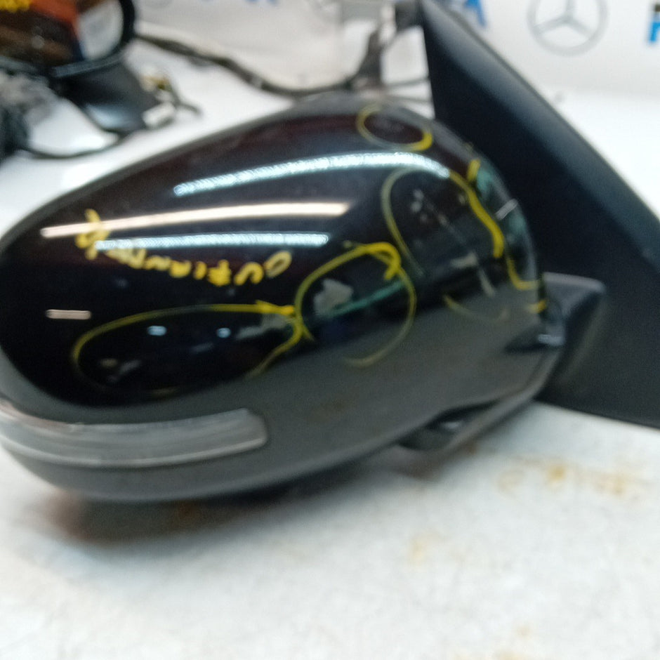 MITSUBISHI OUTLANDER MK3 DRIVER WING MIRROR OS BLACK CAMERA 2013 FMM52 (D)