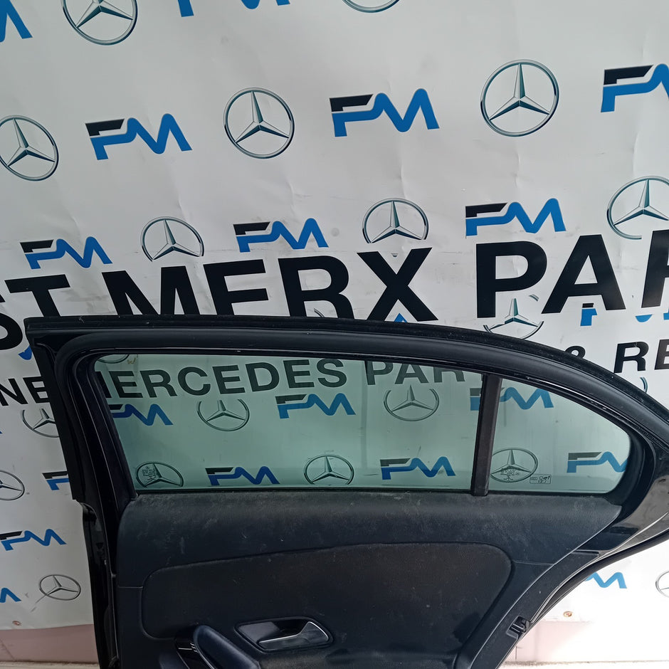 MERCEDES BENZ A-CLASS W177 DRIVER SIDE REAR DOOR O/S/R BLACK  COMPLETE FMD150