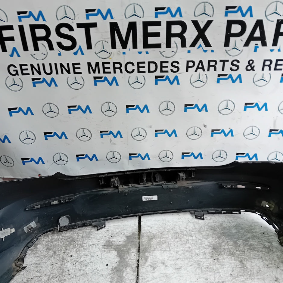 MERCEDES BENZ C-CLASS W205 COUPE REAR BUMPER 2015 BLACK COMPLETE FMX63