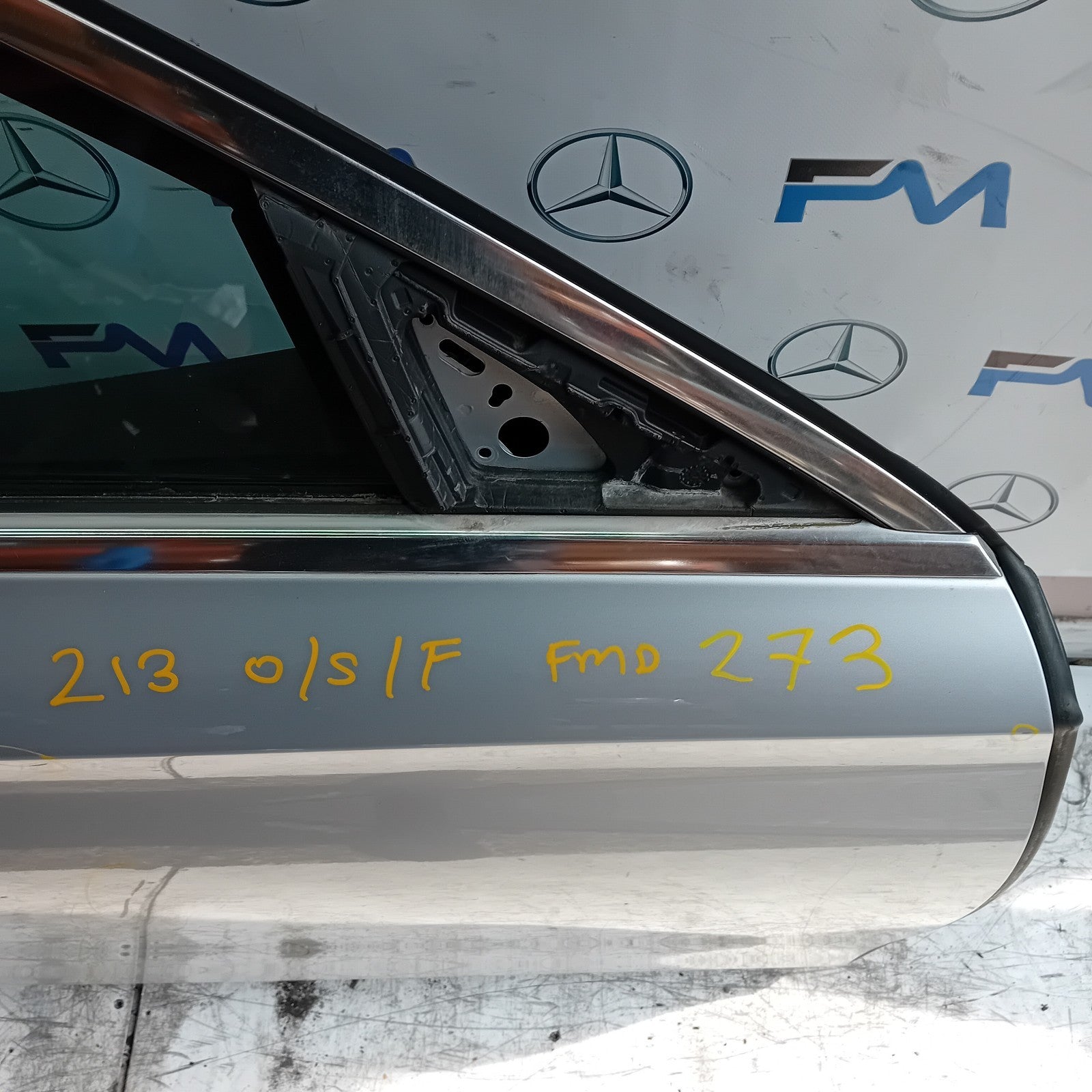 MERCEDES E-CLASS W213 SLN DRIVER FRONT DOOR OSF 2016 ON SILVER COMPLETE FMD273