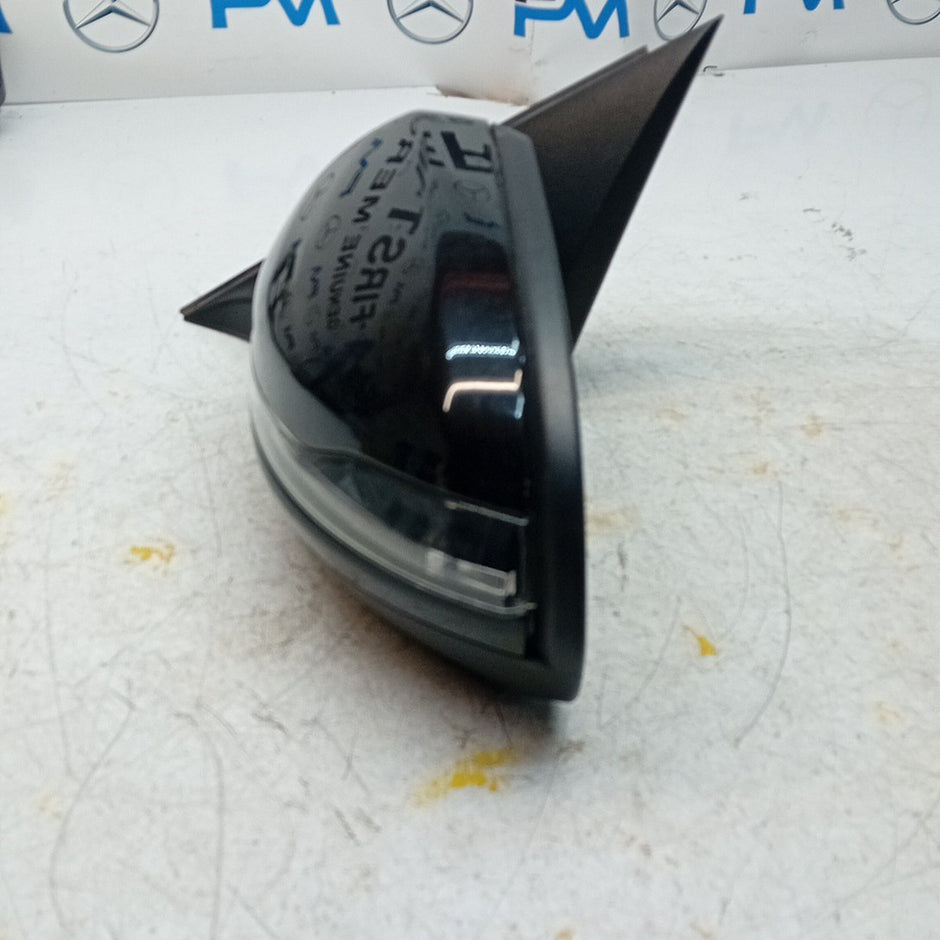 MERCEDES C-CLASS W205 PASSENGER WING MIRROR NS BLACK 2014 PL A2058104702 FMM61