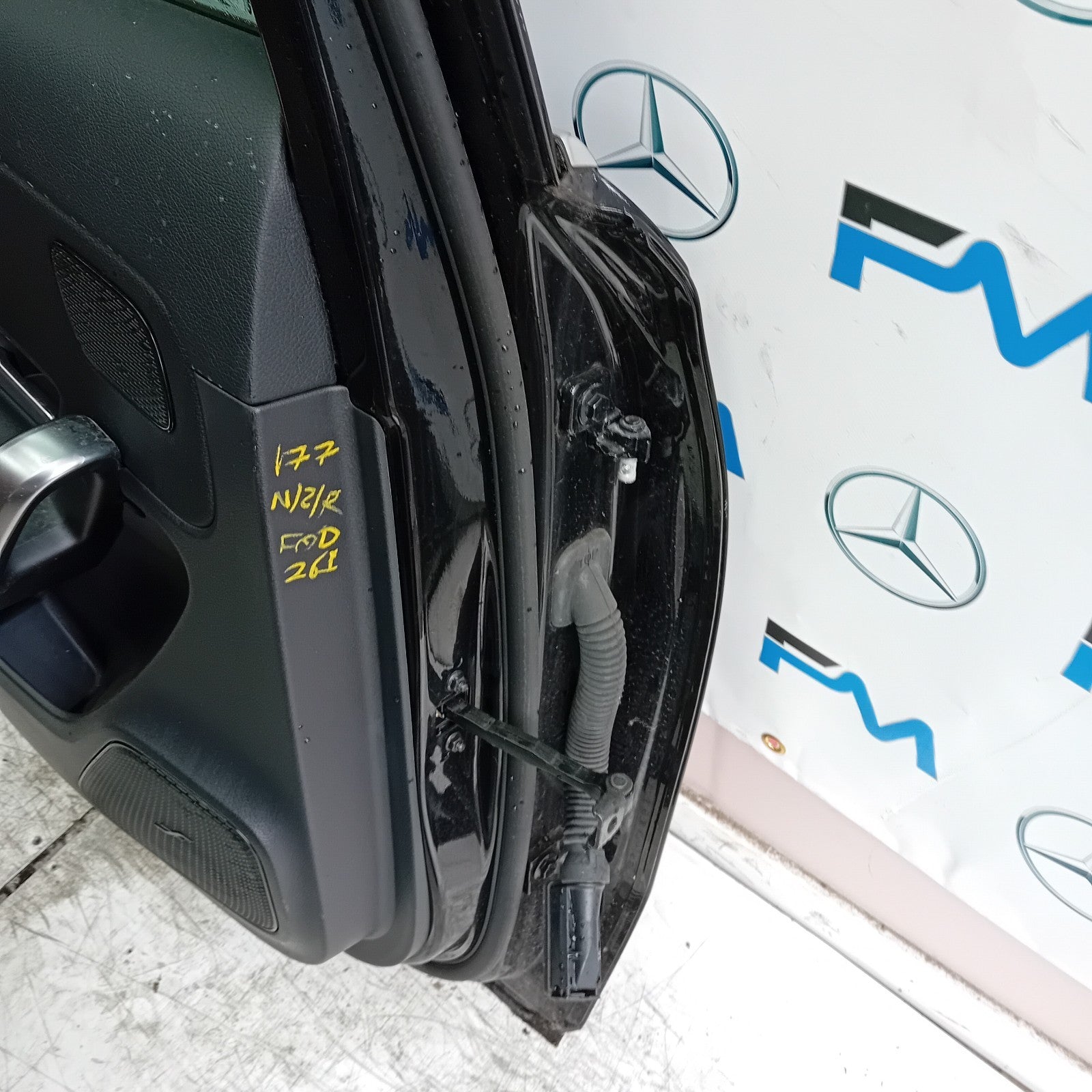MERCEDES A-CLASS W177 PASSENGER REAR DOOR NSR BLACK 2018 ON COMPLETE FMD261