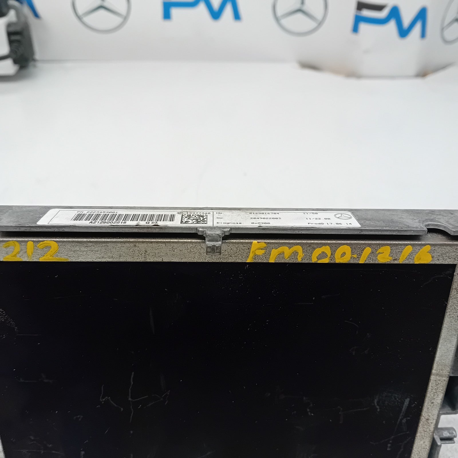 MERCEDES BENZ E-CLASS W212 SAT NAV DISPLAY SCREEN A2129002216 FM001216