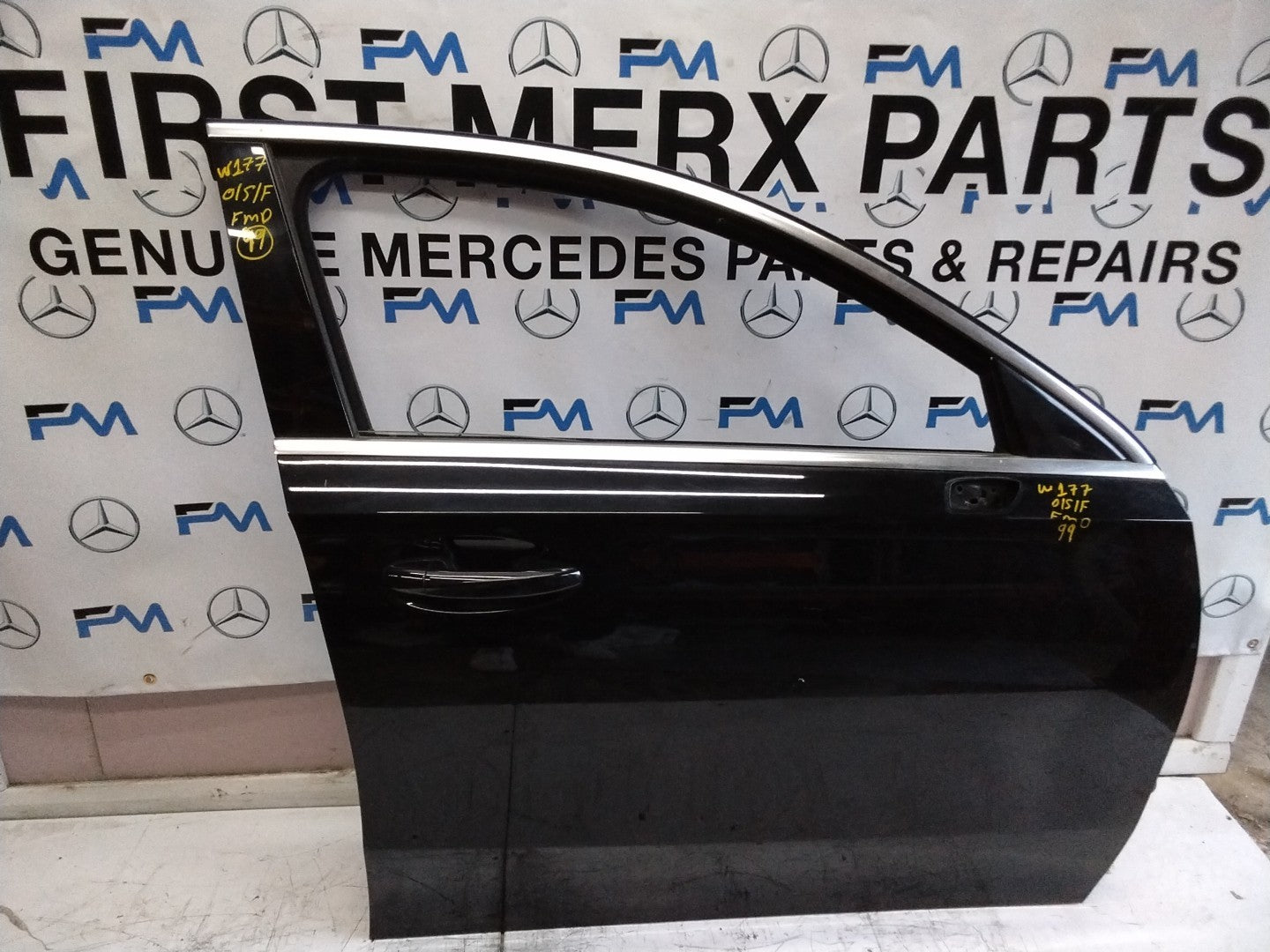 MERCEDES BENZ  A-CLASS W177 DRIVER SIDE FRONT DOOR O/S/F BLACK FMD99