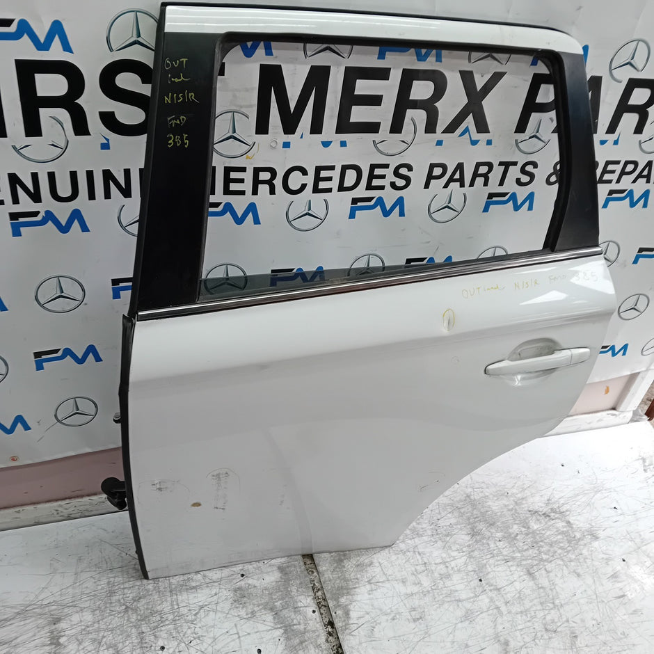 MITSUBISHI OUTLANDER MK3 PASSENGER REAR DOOR NSR WHITE 2013 COMPLETE FMD385