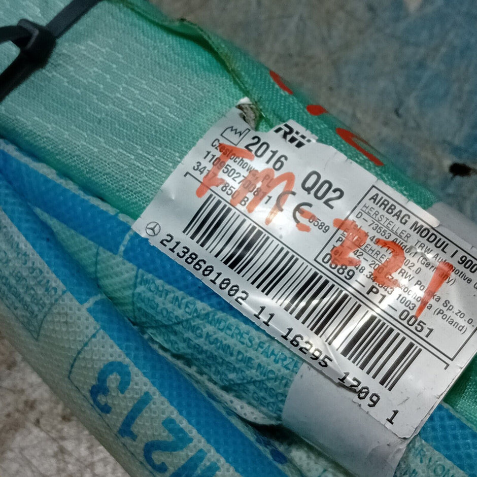 MERCEDES BENZ E-CLASS AIR ROOF BAG CURTAIN O/S 2020 W213 2138601002 FM221